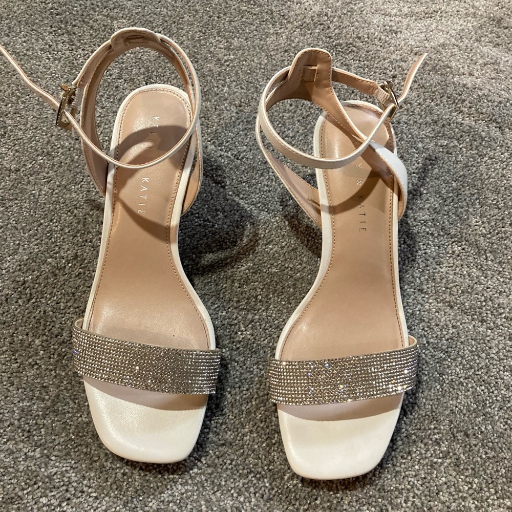 White Sparkle Wedding Shoes